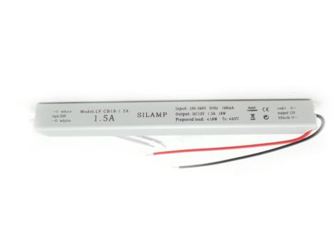 Trasformatore LED 18W 12v DC per strisce lampadine LED 1.5A KSR-18W
