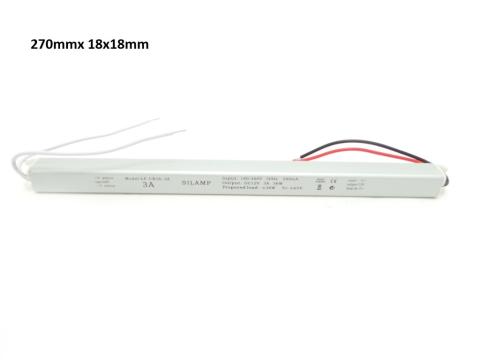 Trasformatore LED 36W 12v DC per strisce lampadine LED 3A KSR-36W
