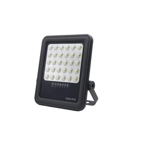 Faretto Proiettore LED a Energia Solare 100W IP65 Dimmerabile con telecomando