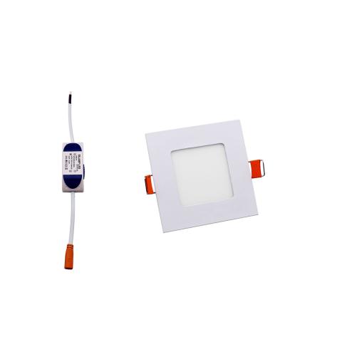 Faretto LED Incasso 3W Quadrato slim 83mm Switch 3000-4200-6400k F.I.72-80mm