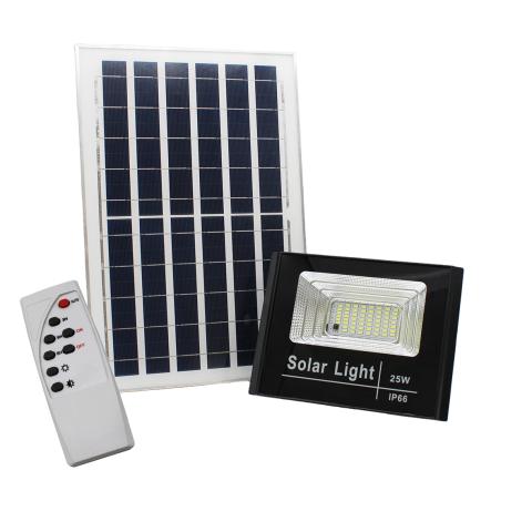 Proiettore Faro energia solare 25w pannello incluso DIMMERABILE con telecomando
