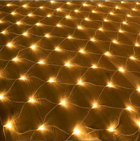 Ghirlanda LED 220V 3x2M Luci di Decorazoini a rete 320led IP65 Luce Calda