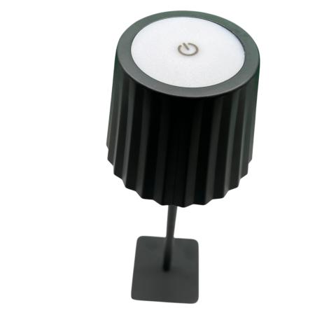 Lampada da Tavolo Nero Portatile senza fili batteria ricaricabile Touch Switch