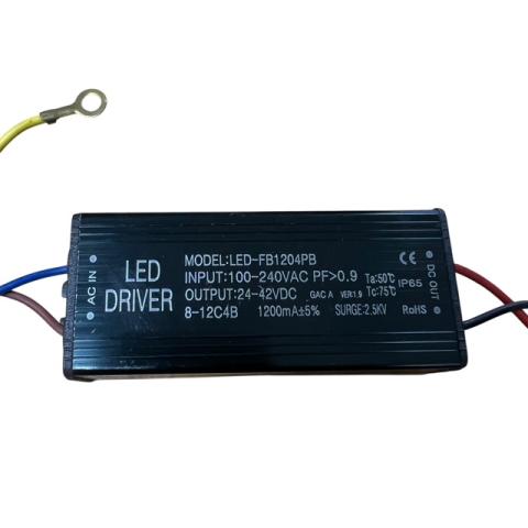 Driver LED a Corrente Costante 1200mA 50w IP65 24 - 42V Alimentatore per LED