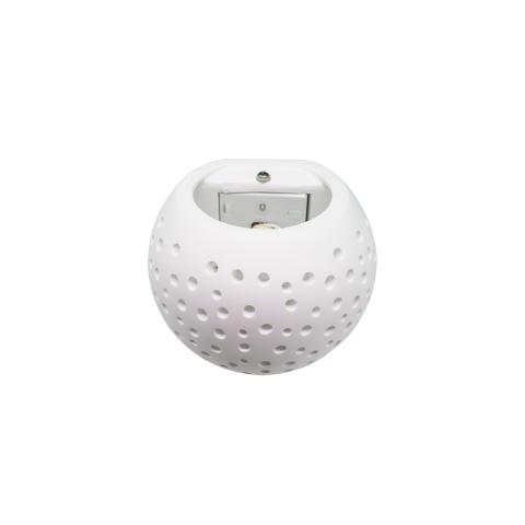 Applique da Parete GESSO Traforata Doppia Luce attacco G9 LAMPADINA NON INCLUSA