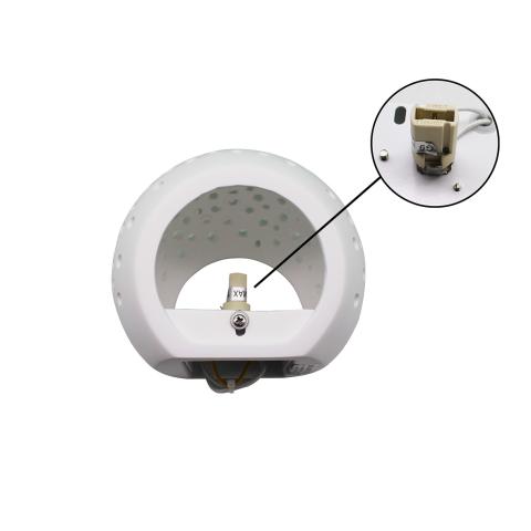 Applique da Parete GESSO Traforata Doppia Luce attacco G9 LAMPADINA NON INCLUSA