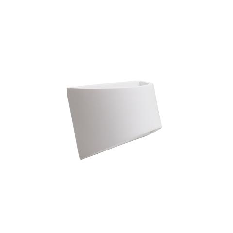 Applique da Parete GESSO Curva Doppia Luce attacco G9 LAMPADINA NON INCLUSA