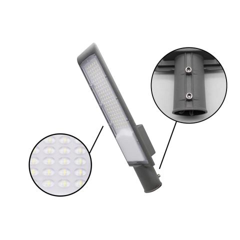 Lampione Stradale LED 100W SMD da palo in Alluminio Per Esterni IP65 Luce Fredda