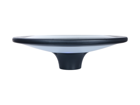 Ufo solare LED 100w con pannello fotovoltaico sensore e telecomando luce Switch
