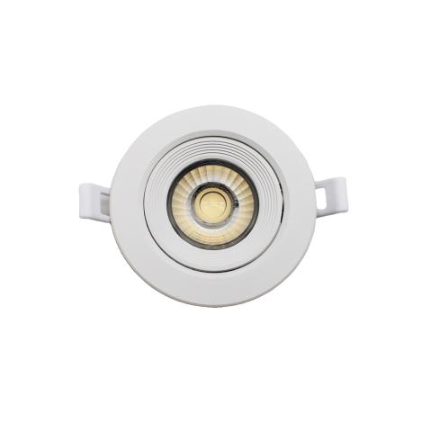 Faretto LED Da Incasso 12W Rotondo Bianco Orientabile Switch F.I.90-105 mm