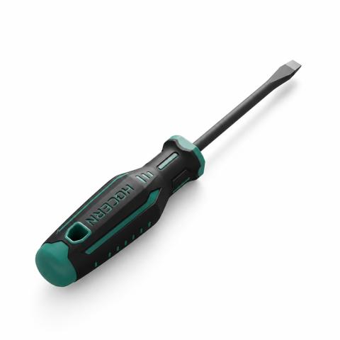 Cacciavite a Taglio Professionale 6x100 mm Punta Piatta in Acciaio Ergonomico