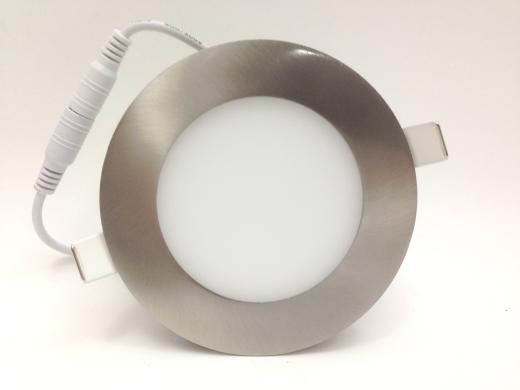 Faretto LED da incasso 6W rotondo slim argento diametro 12cm F.I.107-115mm