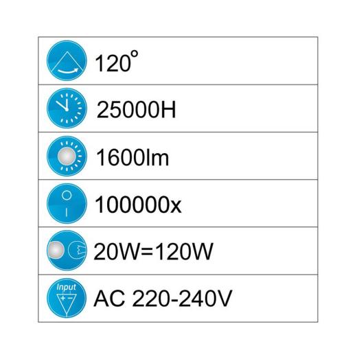 Plafoniera Esterno IP65 20w Led Parete OVALE Lampada Led PE-3-20W Tartaruga
