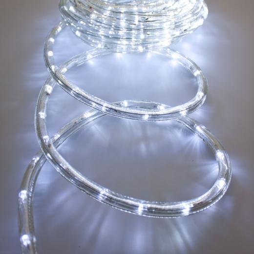 Bobina 50 metri TUBO LED luminoso luce bianca 220v IP65 LUCE FISSA 2pin