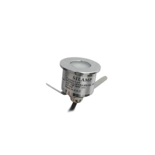 Faretto LED 1w 12v Calpestabile DIMMERABILE per Esterno piscina IP65 F.I.28-32mm