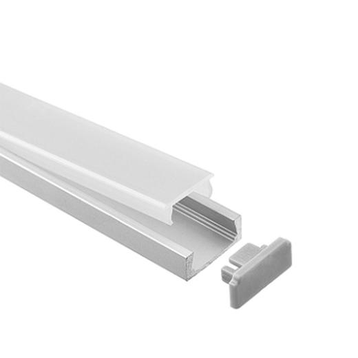 Profilo Alluminio 2m larga 12mm per Striscia led BARRA-15-2M MINIMO ORDINE 5 PZ
