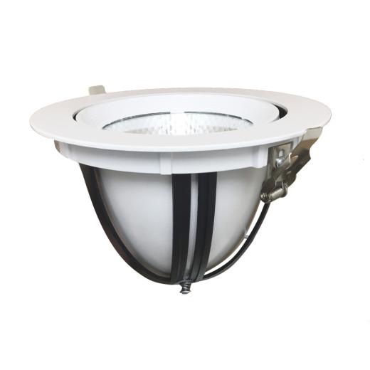 Faro LED COB 40W a incasso rotondo Orientabile 220v F.I.180-185mm