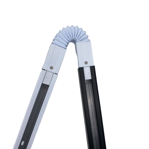 Connettore Snodabile 360Â° Binario Trifase LED Bianco/Nero A31-TRI-360