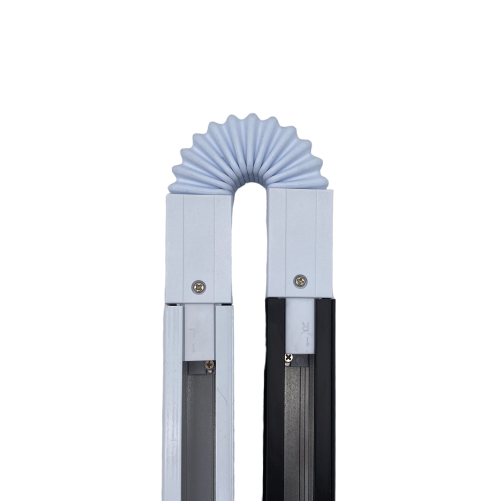 Connettore Snodabile 360Â° Binario Trifase LED Bianco/Nero A31-TRI-360