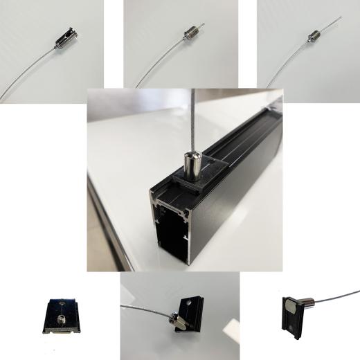 Cavi di Acciaio per Sospensione di Binario magnetico 48v 2 cavi