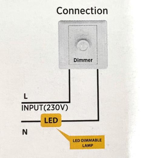 Controller Dimmer Regolabile per lampadine LED 220volt Max 350w CON-7-DIMMER