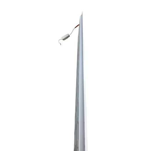 Due Pannelli LED 60W 220V 120x30 cm Bordo Bianco Luce Switch 3000K-4200K-6400K