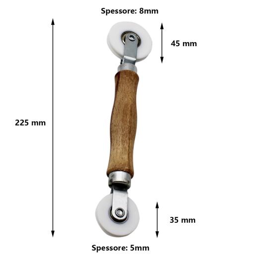 Rullo per installazione rapida striscia led 5-8 mm nel profilo in alluminio
