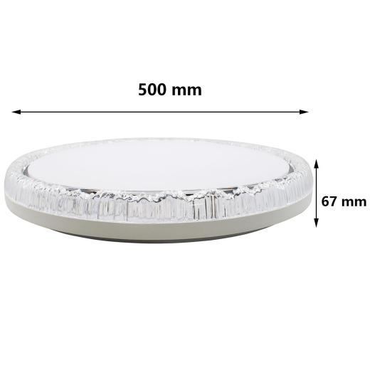Plafoniera LED a Soffitto 80W Rotonda Frattale Switch 3000k-4200k-6400k