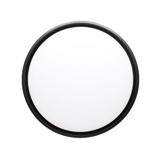 Plafoniera LED a Soffitto 80W Rotonda Bordo Nero Switch 3000k-4200k-6400k
