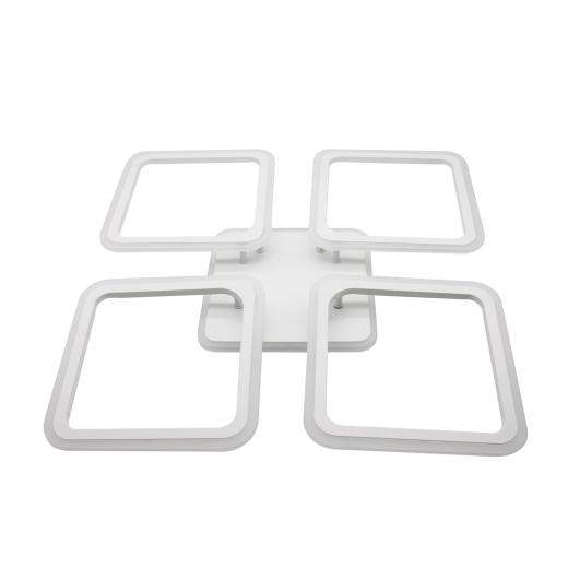 Lampadario Plafoniera 62W LED Moderna a Quattro Moduli Quadrati 4200K V635