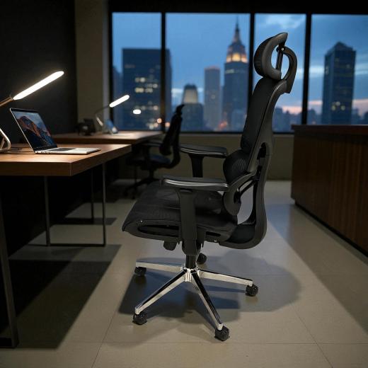 Sedia Ergonomica da Ufficio Scrivania con Altezza Regolabile Nero SEDIAV3-2