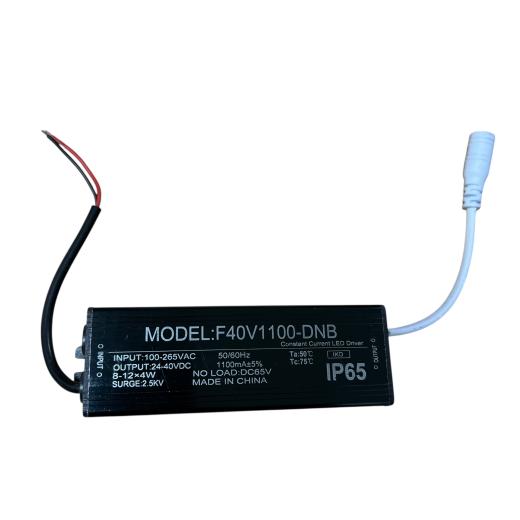 Driver LED a Corrente Costante 1100mA IP65 40W out 24 - 40 V DC alimentatore