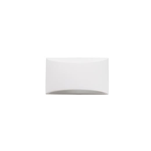 Applique da Parete GESSO Curva Doppia Luce attacco G9 LAMPADINA NON INCLUSA
