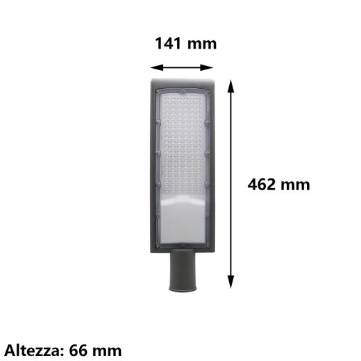 100W SMD LED-StraÃŸenleuchte fÃ¼r Mastmontage aus Aluminium - AuÃŸenbereich IP65 - SILAMP