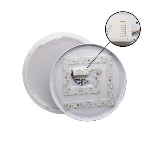 Plafoniera Moderna a Soffitto LED 30W Rotonda 40cm Switch 3000k-4200k-6400k