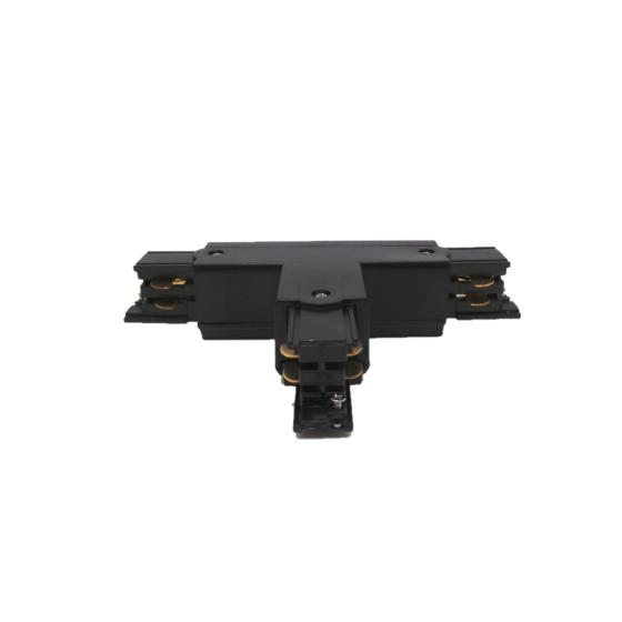 Connettore a T Binario Trifase LED Nero A21-TRI-NERO-T