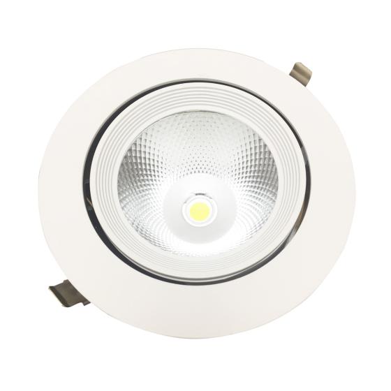 Faro LED COB 30W a incasso rotondo Orientabile 220v F.I.180-185mm