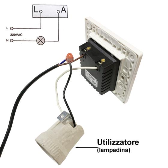 Controller Dimmer Regolabile per lampadine LED 220volt Max 360W