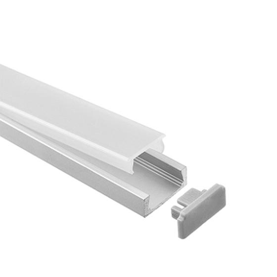 Profilo Alluminio 2m larga 12mm per Striscia led BARRA-15-2M MINIMO ORDINE 5 PZ