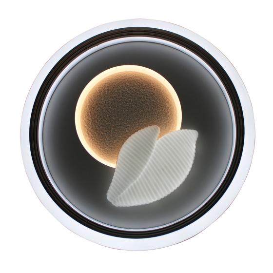 Plafoniera a Soffitto LED 72W Rotonda Foglie Switch 3000k-4200k-6400k