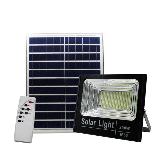 Proiettore Faro energia solare 200w pannello incluso DIMMERABILE con telecomando