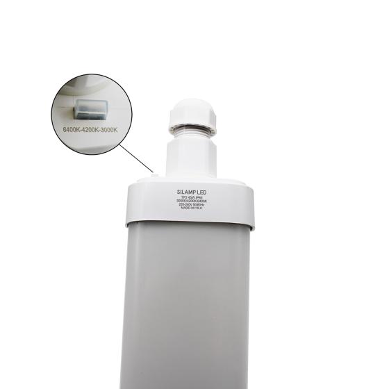Plafoniera LED stagna 60w 220V 150cm IP65 collegabile in serie Switch