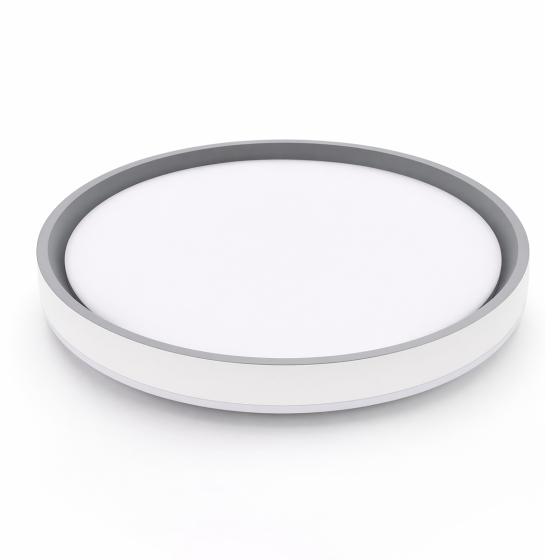 Plafoniera LED a Soffitto 80W Rotonda Bordo Grigio Switch 3000k-4200k-6400k